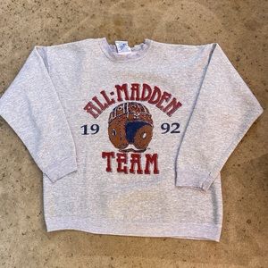 Vintage 1992 all madden team nfl honors sweatshirt size large